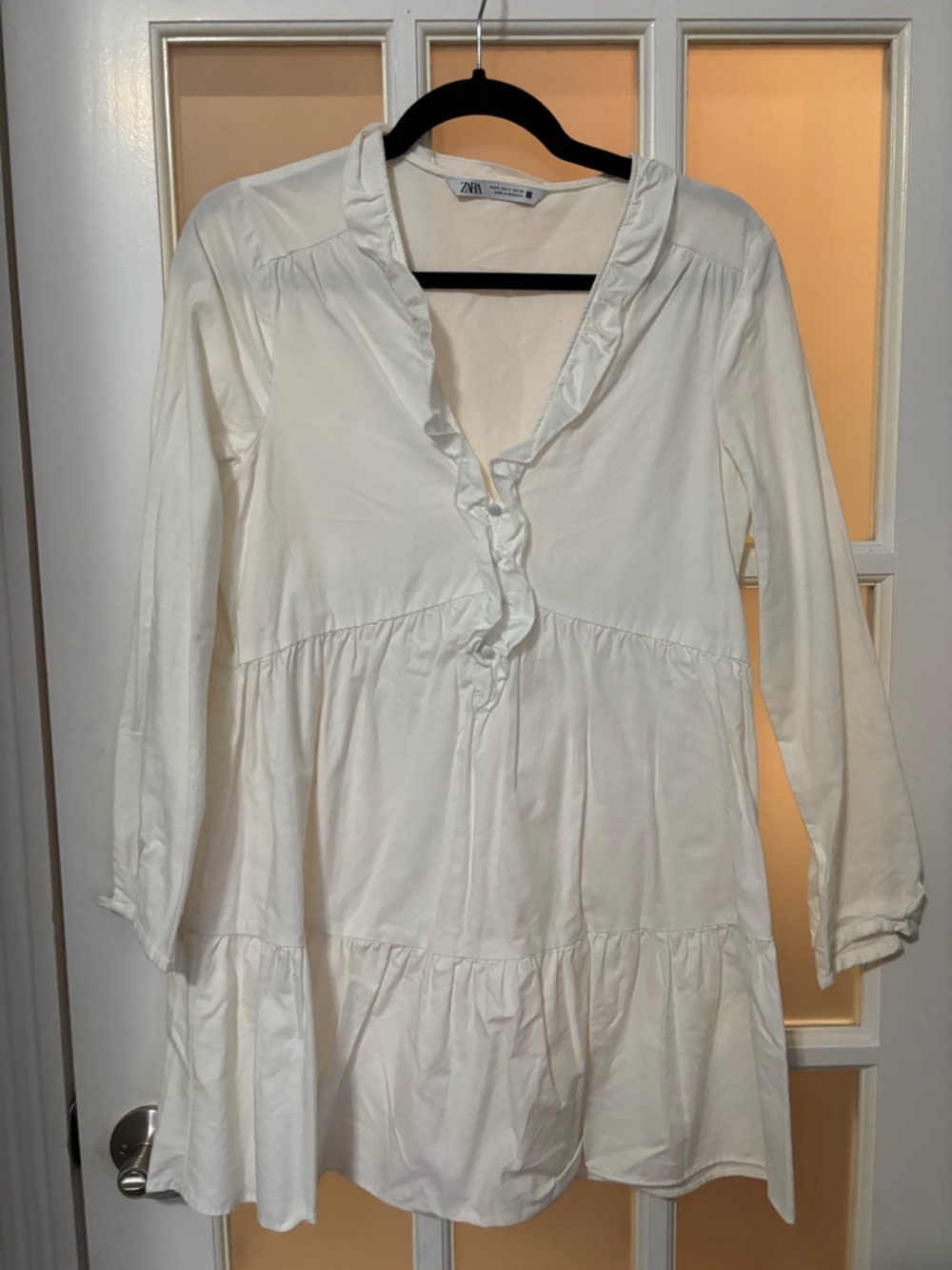Zara white cotton sundress